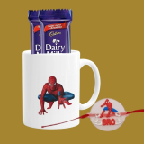 Craftvatika Designer Rakhi433-Mug118-Cad2 Assorted Rakhi  Set(Rakhi For Kids Rakhi Combo Set Of 1 Rakhi Chocolate Pack Gift For Brother)