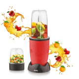 Nutri Blender Grinder By Echt, Nb4S 450 Watt,2 Multi Purpose Jars For Juices, Smoothies, Shakes, Chutneys And Dry Masala; The Long Jar (500Ml) & The Short Jar (300Ml) 2 Years Warranty, Red Splatter- 8 Pc