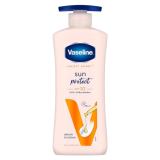 Vaseline Healthy Bright, Sun + Pollution Protection Daily Moisturizer, 400Ml, For Glowing Skin, 2-In-1 Body Lotion With Spf 30, Fast Absorbing And Non-Sticky, For Dry Skin, For Men & Women
