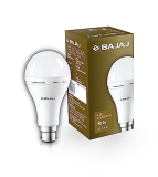 Bajaj Ledz 8.5W Rechargeable Emergency Inverter Led Bulb, Cool Day Light, White, Upto 4 Hours Battery, B22