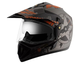 Vega Off Road D/V Secret Dull Anthracite Black Helmet-L
