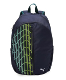 Puma Unisex-Adult Typography Backpack, Black-Electric Lime-Electric Peppermint (9103601)