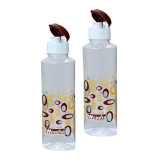 Wonder Plastic Prime Polo Fridge Bottle Set, 2 Pcs Bottle 800 Ml, Brown Color, Made In India