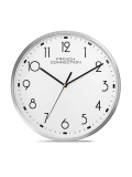 French Connection Elegant Decorative White Analog Wall Clock With Silver Rim – Size 12 Inches – Fcwc06-A