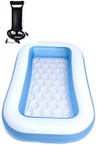 Sunzita Bath Tub For Baby Inflatable Rectangular Pool With Air Pump Inflatable Rectangular Pool, – With Air Pump – Multi Color -6 Feet
