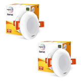 Wipro Garnet 3W Led Mini Downlight|Red|Compact Design With 120° Beam Angle|Recessed Down Light For False Ceiling|Cutout-2.3 Inch|Pack Of 2