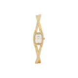 Titan Purple Analog White Dial Women’S Watch Nm9851Ym01A/Nn9851Ym01/Np9851Ym01 Stainless Steel, Gold Strap