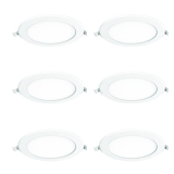 Polycab 12W Led Panel Light Scintillate Edge Slim Round Smart Offers Bright Lumination Long Lifespan No Harmful Radiation (Neutral White, 4000K, 6 Pcs, Cut Out: 5.9 Inches)