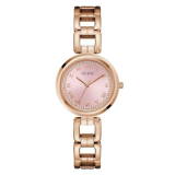 Guess Dress 32 Mm Pink Dial Women Analog Watch- U1387L8M