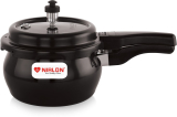 Nirlon Induction Base Hard Anodized Aluminium Outer Lid Handi Pressure Cooker 3 L Induction Bottom Pressure Cooker(Hard Anodized)