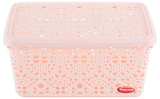 Nayasa Plastic Basket (29 Cm X 21 Cm X 14 Cm, Beige)