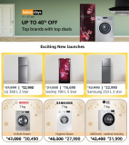 😎 Salary Days – Appliances ⚡️ Up to 40% Off– Top brands with top dealsGet top brands of appliances like Refrigerators, Washing machines and Air conditioners at great prices with salary days sale live till 3rd Jan👉