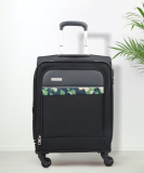 Aristocrat Commander 4W Strolly (E) 55 Black Expandable  Cabin Suitcase 4 Wheels – 22 Inch