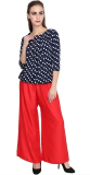 Samridhi Collections Relaxed Women Red Trousers