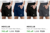 Pack Of 2 Shorts at ₹329Pack Of 2 Trackpants at ₹369