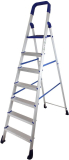 Parasnath Maple 7 Step Light Weight Aluminium Step Ladder 7.2 Ft Heavy Duty Folding Ladder Aluminium Ladder(With Platform)