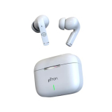 Ptron Basspods P251+ In-Ear Tws Earbuds With 50H Playtime, 12Mm Drivers, Trutalk Ai-Enc Calls, Hd Mic, Movie Mode, Touch Controls, Bluetooth 5.1 Wireless Headphones, Type C Fast Charging & Ipx4(White)