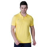 Nivia 2350-3 Polyester Polo T-Shirt, Small (Lemon Yellow)