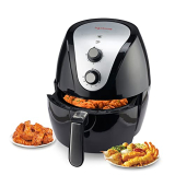 Lifelong Llhf421 Fryo Air Fryer 1400W With 4.5L Large Cooking Pan Capacity, Timer Selection And Fully Adjustable Temperature Control With 1 Year Warranty(Black)