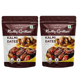 Nutty Gritties Premium Kalmi Dates – 700G | Juicy & Delicious Khajoor, Khajur | No Artificial Colours | Naturally Sweet | Instant Energy | Resealable Pouch, (Pack Of 2, 350G Each), Fresh