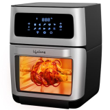 Lifelong Digital Air Fryer Toaster Oven 12L|Premium 1800-Watt Oven With 7-In-1 Functions| Large Capacity Air Fryer With 60-Minute Timer/Auto-Shutoff| Stainless Steel| 12 Preset Menu (2 Years Warranty)