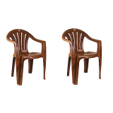 Cello Capri Chair Set Pack Of 2 – Sandalwood Brown