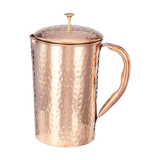 Amazon Brand – Solimo Hammered Copper Jug, 1350 Ml