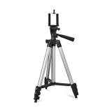 Amazon Basics Aluminum 110Cm Lightweight Tripod, With Mobile Phone Holder Mount & Carry Bag For All Smart Phones, Gopro, Cameras