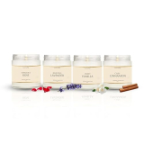 Imvelo Green Your Hygiene Puremazing Scented Soy Wax Candles |4 Pieces X 80 Grams| Lavender,Vanilla,Rose,Cinnamon Fragrances | 25 Hrs Burn Time |Premium Home Décor|Valentine Day