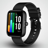 Gionee Stylfit Gsw10 Pro: 1.7” Ips Display Smart Watch With A Functional Encoder | 5Atm | Spo2, Hr & Sleep Monitoring | 150+ Watch Faces (Erie Black)