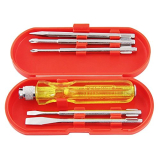 Spartan Bs-01 5-Pieces Screwdriver Kit/Screwdriver Set For Home Use/For Multipurpose Application (S-6, Yellow)