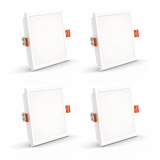 Crompton 5W 3-In-1 Color Led Recessed Square Panel Light_ Pack Of 4