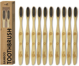 Imvelo Bamboo Toothbrush With Charcoal Activated Soft Bristles | Adult – Pack Of 10 Soft Toothbrush(Pack Of 10)