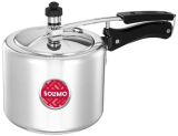 Amazon Brand Solimo – Sleek Induction Bottom Aluminium Pressure Cooker – 3 Liter (Inner Lid)