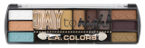 L.A. Colors Day To Night 12 Color Eyeshadow, Sunset (Multicolor) 8 G Matte & Shimmery Finish