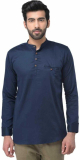Simawat Men Solid Pathani Kurta(Blue)