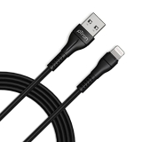 Ptron Solero I241 2.4A Lighting To Usb Fast Charging Data & Sync Usb Cable Compatible For Iphone/Ipad, Made In India Durable & Tangle-Free & 1 Meter/3Ft Length (Black)