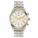 Timex Analog Watch For Man With Silver-Tone Round Dial & Multicolor Stainless Steel Bracelet Band Water Resistant Men’S Wrist Watches – Tweg17609