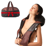 Lifelong Llm495 Neck Massager With Electric Heat Therapy Neck, Shoulder And Back Massager For Pain And Stress Relief|Free Carry Bag