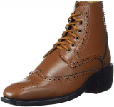Global Rich’S Men’S Elevator Height Increasing Brouge Casual Tan Boots
