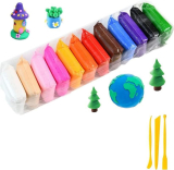 Khyali Set Of 12 Colorful Soft Fluffy Foam Creative Art & Craft Air Dry Clay For Kids65