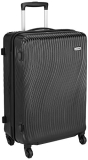 Amazon Brand – Solimo Polycarbonate Hard 55 Cms Luggage (Abs150_Black)