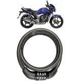 Autokraftz Bike Number Lock/Helmet Lock/Steel Cable Lock/Bicycle Cycle Lock For Hero Cbz Type 1
