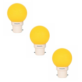 Philips Deco Mini Base B22 0.5-Watt Led Bulb (Yellow) – Pack Of 3