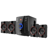 Intex Chord 3005 Tufb 4.1 Channel 60 W Sound Output Bluetooth Speaker With Multiple Input, Output, Recording Feature, Inbuilt Digital Fm Playability, Decoration Blue Glower Dancing Light (Black/Red)