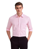 Arrow Men’S Cotton Textured Slim Fit Shirt (Araeosh1865_Lt. Pink,42)