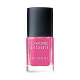 Lakmé Absolute Gel Stylist Nail Color, Shimmery Finish, Pink Date, 12Ml