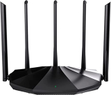 Tenda Rx2 Pro Wifi 6 Ax1500 Smart Wifi Router, Dual Band Gigabit Wireless Internet Wifi 6 Router, 5 * 6Dbi High-Gain Antennas, 3 Gigabit Lan Ports, Wpa3+Ofdma+Mu-Mimo (Black)