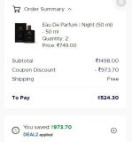 Loot Deal : TheManCompany EDP Night (50 ml) – 2 QTY at ₹498 Add 2 Quantity : Apply Code : DEAL2Pay Online to get Extra 10% Discount