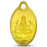 Mmtc-Pamp 24K (999.9) Lakshmi 2 Gm Yellow Gold Pendant